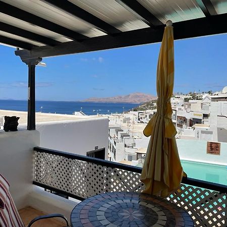 The White Dragos With Ocean View - Ac - Private Pool Lejlighed Tías Eksteriør billede