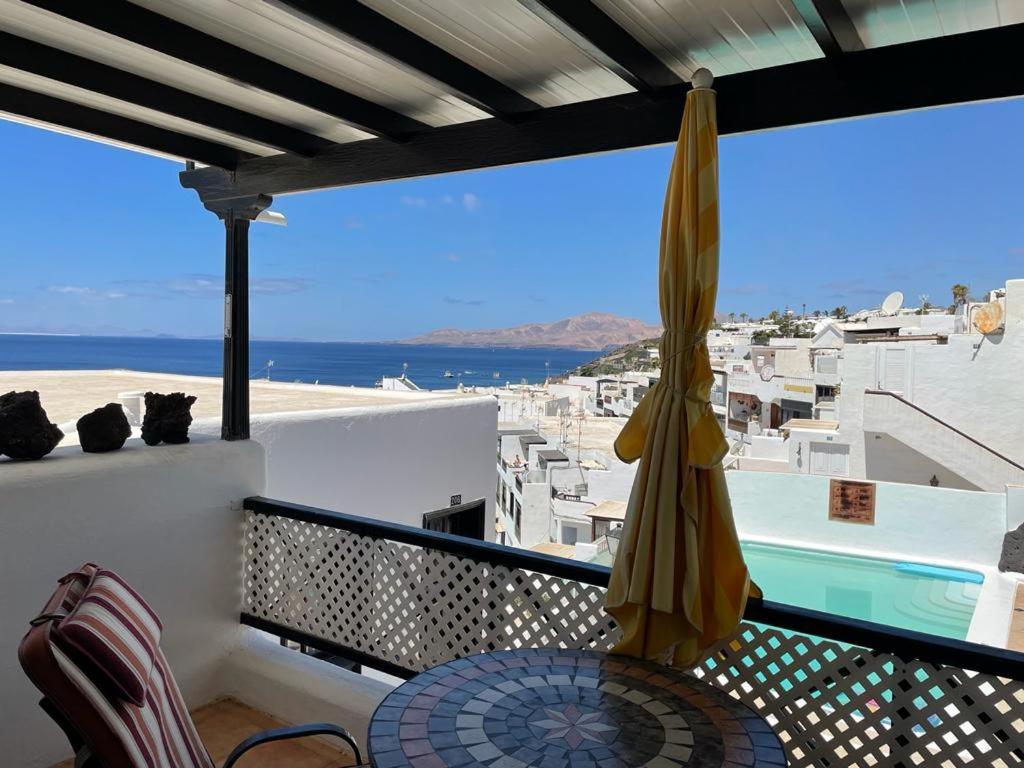 The White Dragos With Ocean View - Ac - Private Pool Lejlighed Tías Eksteriør billede