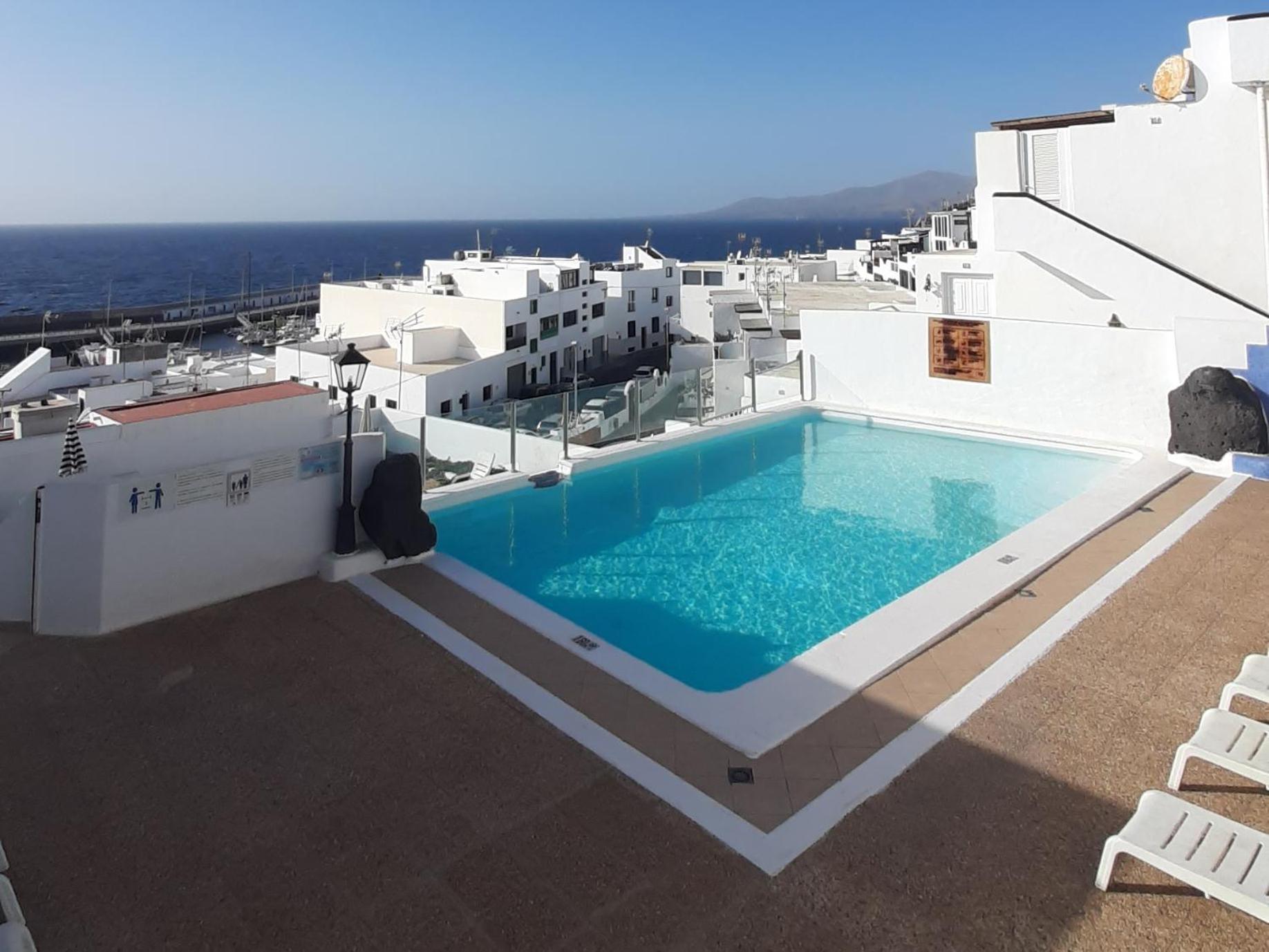 The White Dragos With Ocean View - Ac - Private Pool Lejlighed Tías Eksteriør billede