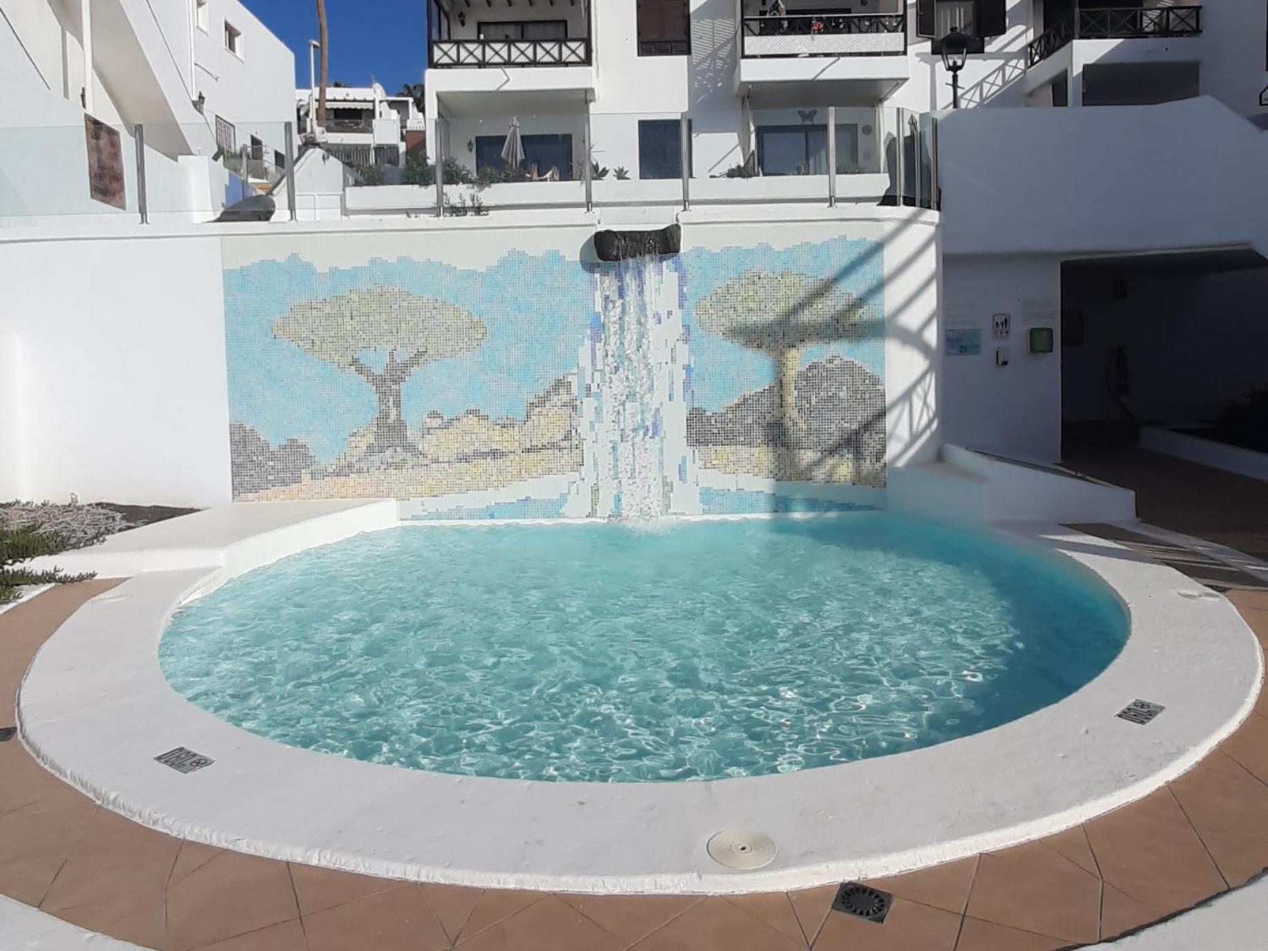 The White Dragos With Ocean View - Ac - Private Pool Lejlighed Tías Eksteriør billede