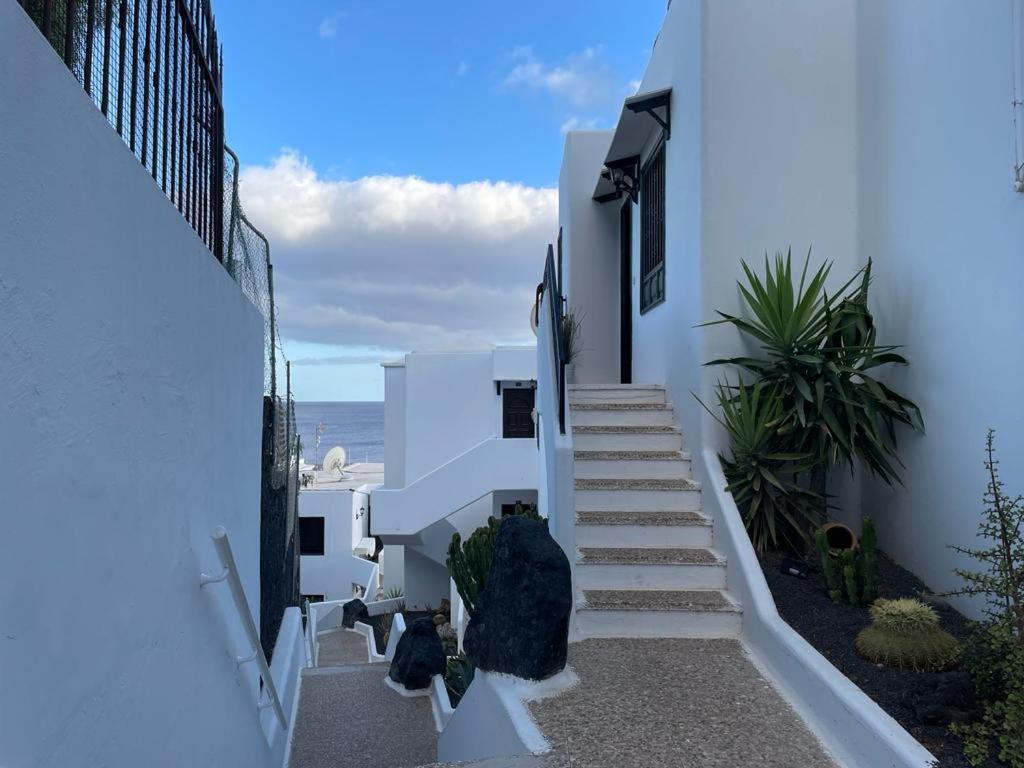The White Dragos With Ocean View - Ac - Private Pool Lejlighed Tías Eksteriør billede